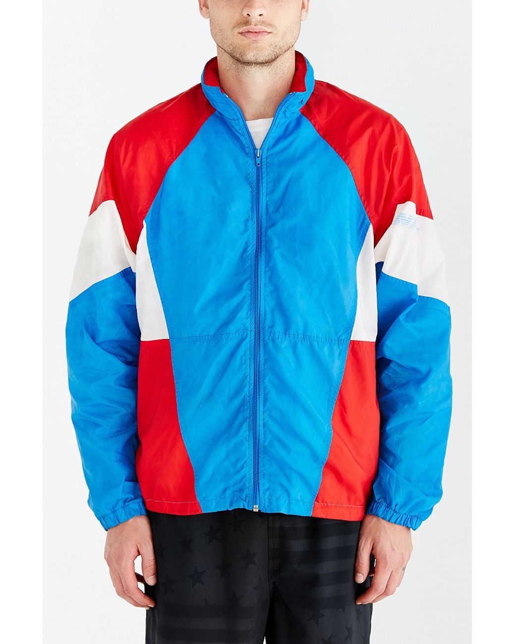 Without Walls Vintage Nike Red White + Blue Windbreaker Jacket for Men |  Lyst