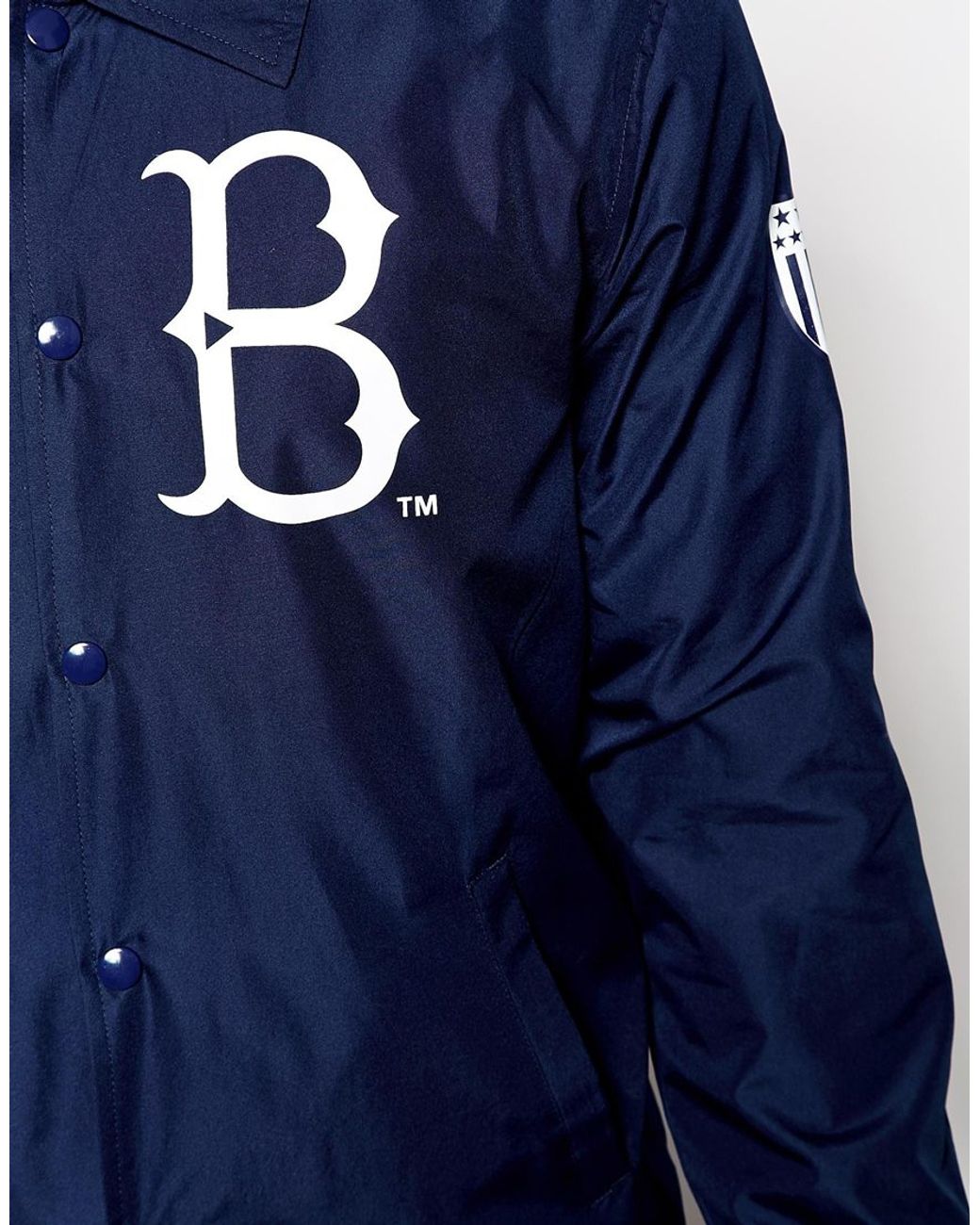 Majestic Brooklyn Dodgers Hollis Coach Jacket in Blue for Men | Lyst