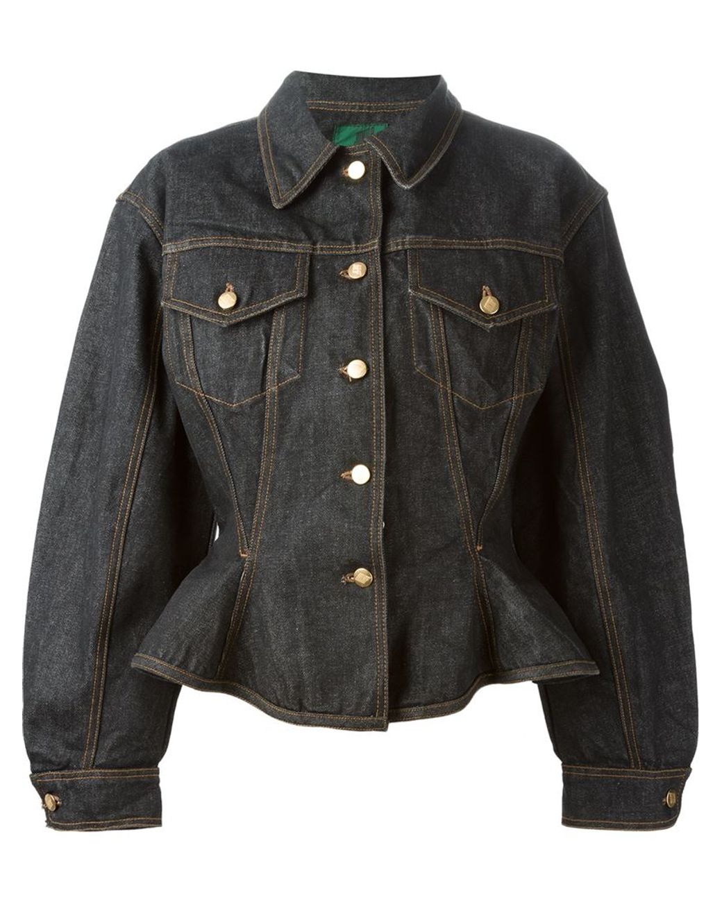 Jean Paul Gaultier 'Junior Gaultier' Denim Jacket in Black | Lyst
