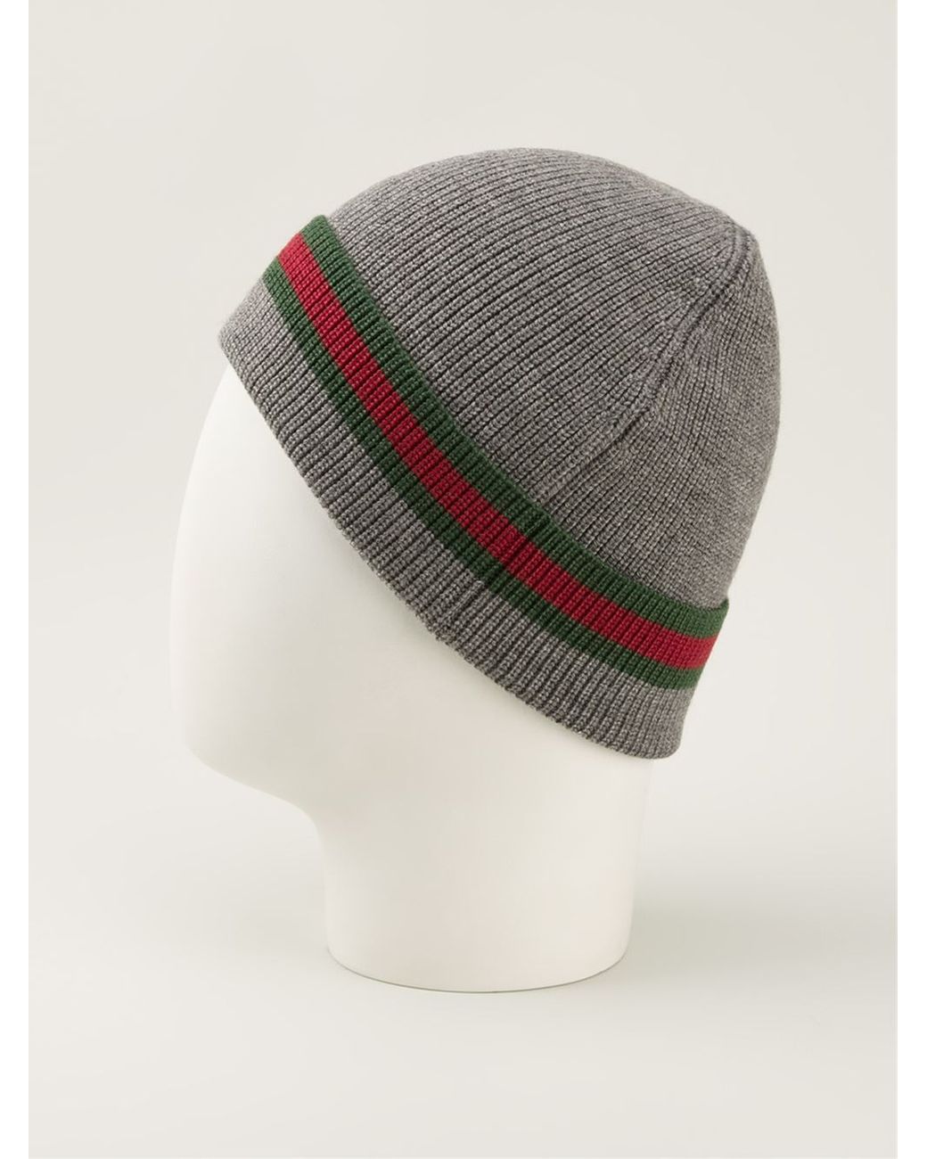 Gucci Classic Beanie in Gray for Men | Lyst