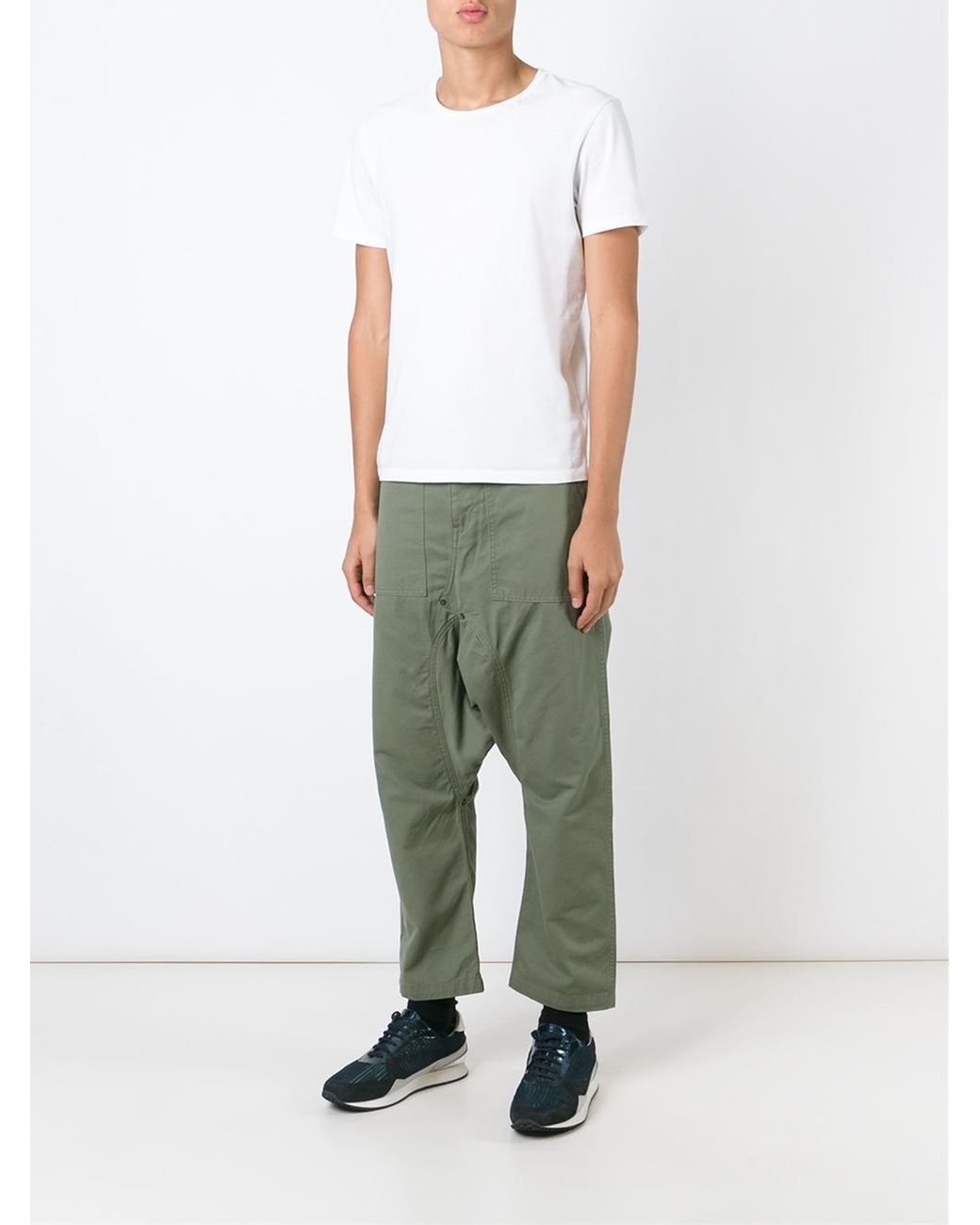 Comme des Garçons Drop-crotch Trousers in Green for Men | Lyst