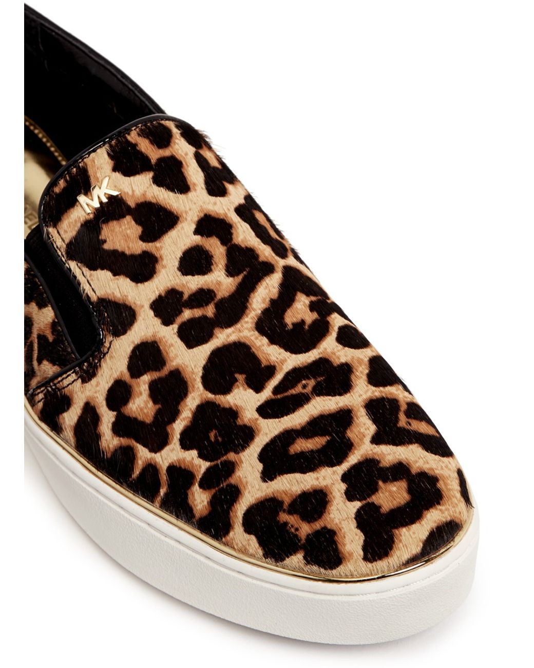 Michael Kors 'kyle' Cheetah Print Calf Hair Slip-ons | Lyst