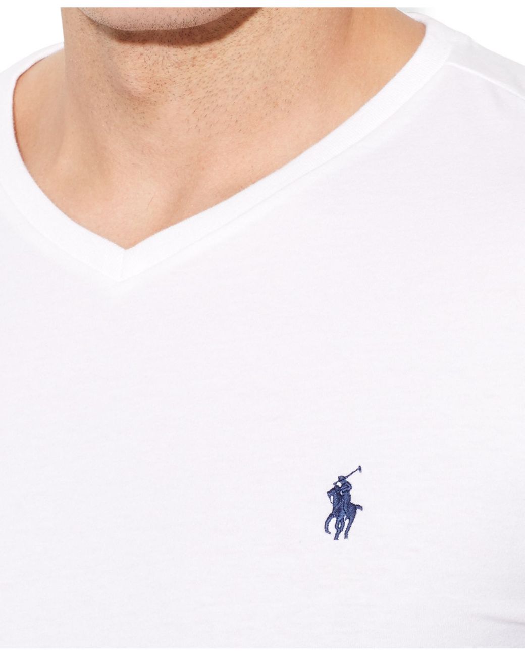 Polo Ralph Lauren Big And Tall Long-Sleeve V-Neck T-Shirt in White for Men  | Lyst