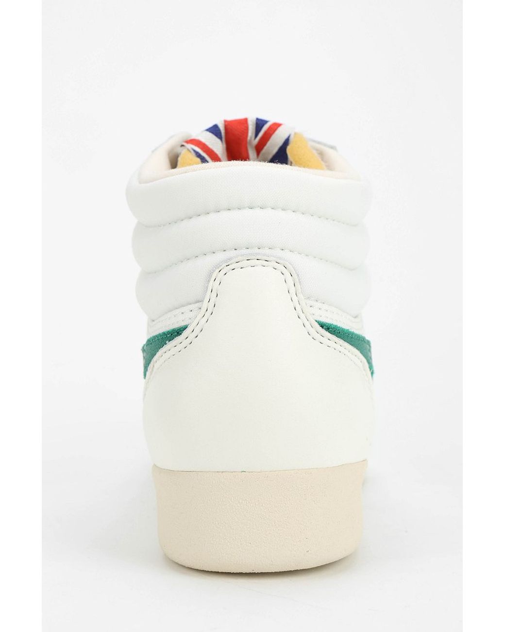 Reebok Freestyle Vintage High Top Sneaker in Green Lyst