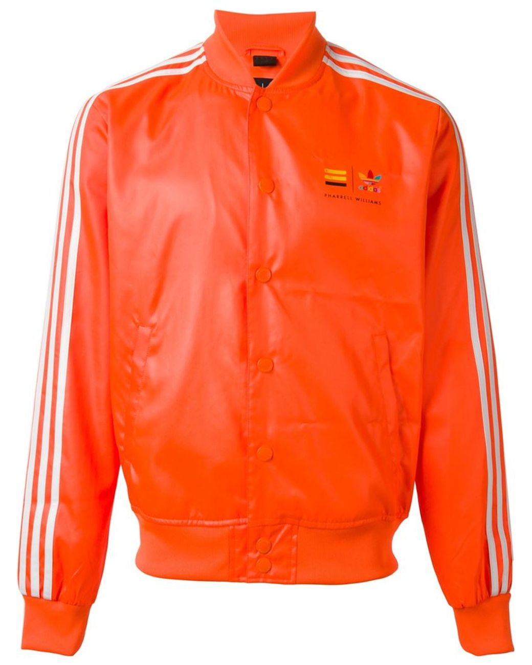 adidas Track Bomber Jacket in Orange for Men | Lyst