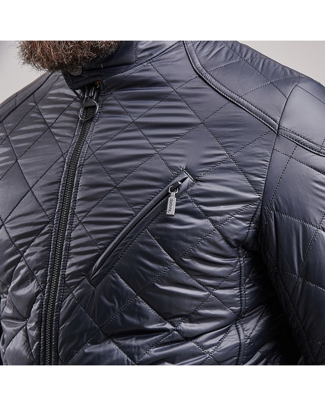 Barbour Triumph Quilted Jacket in Blue for Men | Lyst UK