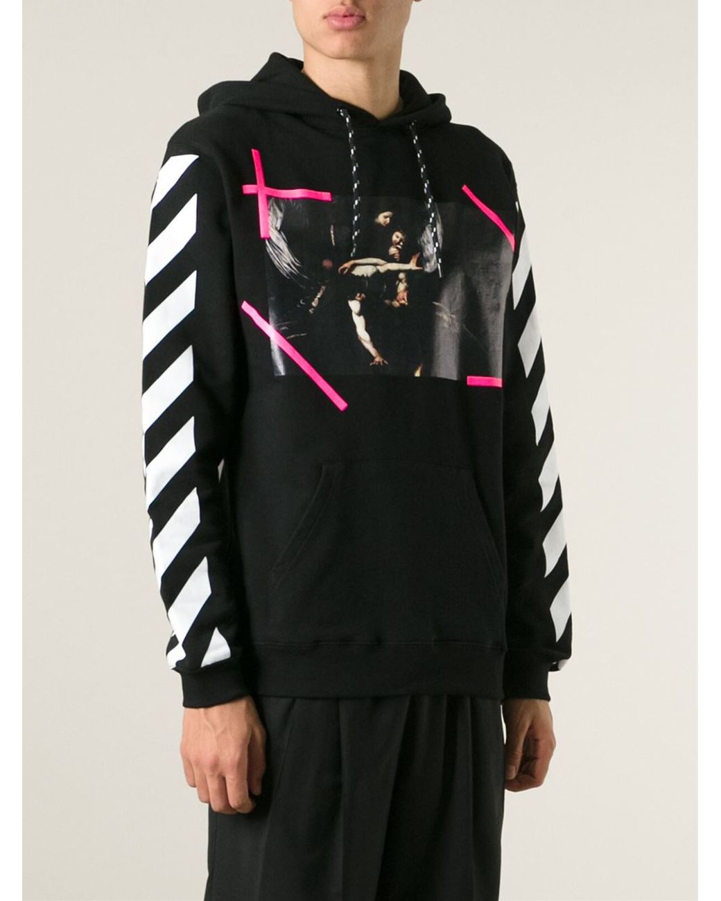 Off-White c/o Virgil Abloh 'New Caravaggio' Hoodie in Black for Men | Lyst