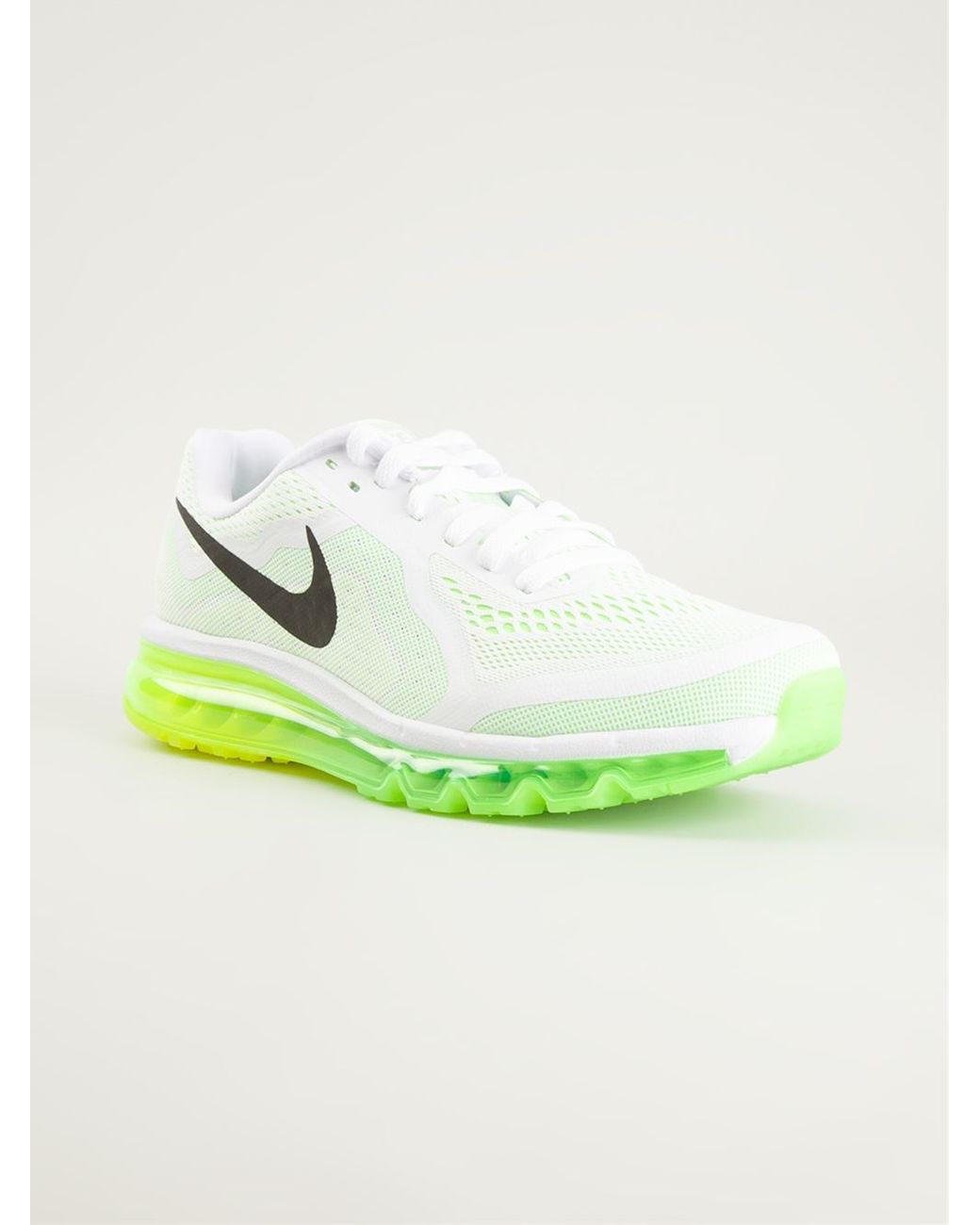 Nike 'Air Max 2014' Neon Sole Sneakers in White for Men | Lyst UK