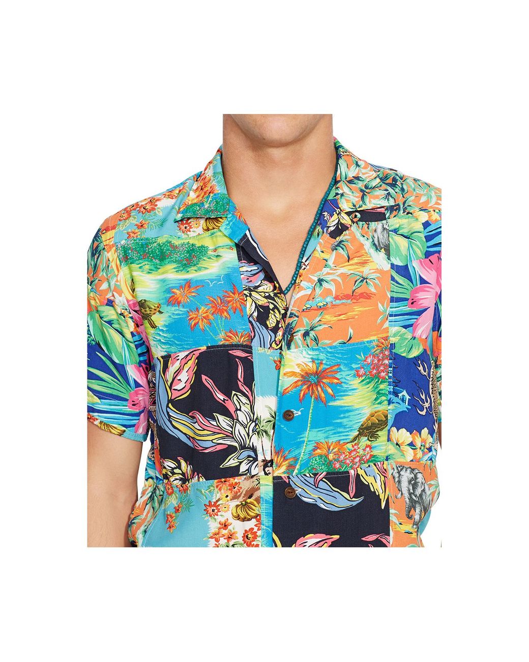 ralph lauren hawaiian camp shirt