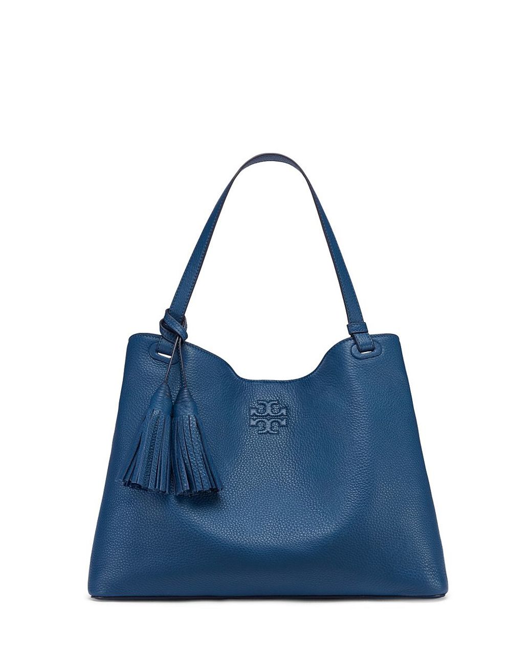 Tory Burch Thea Center zip Tote in Blue Lyst