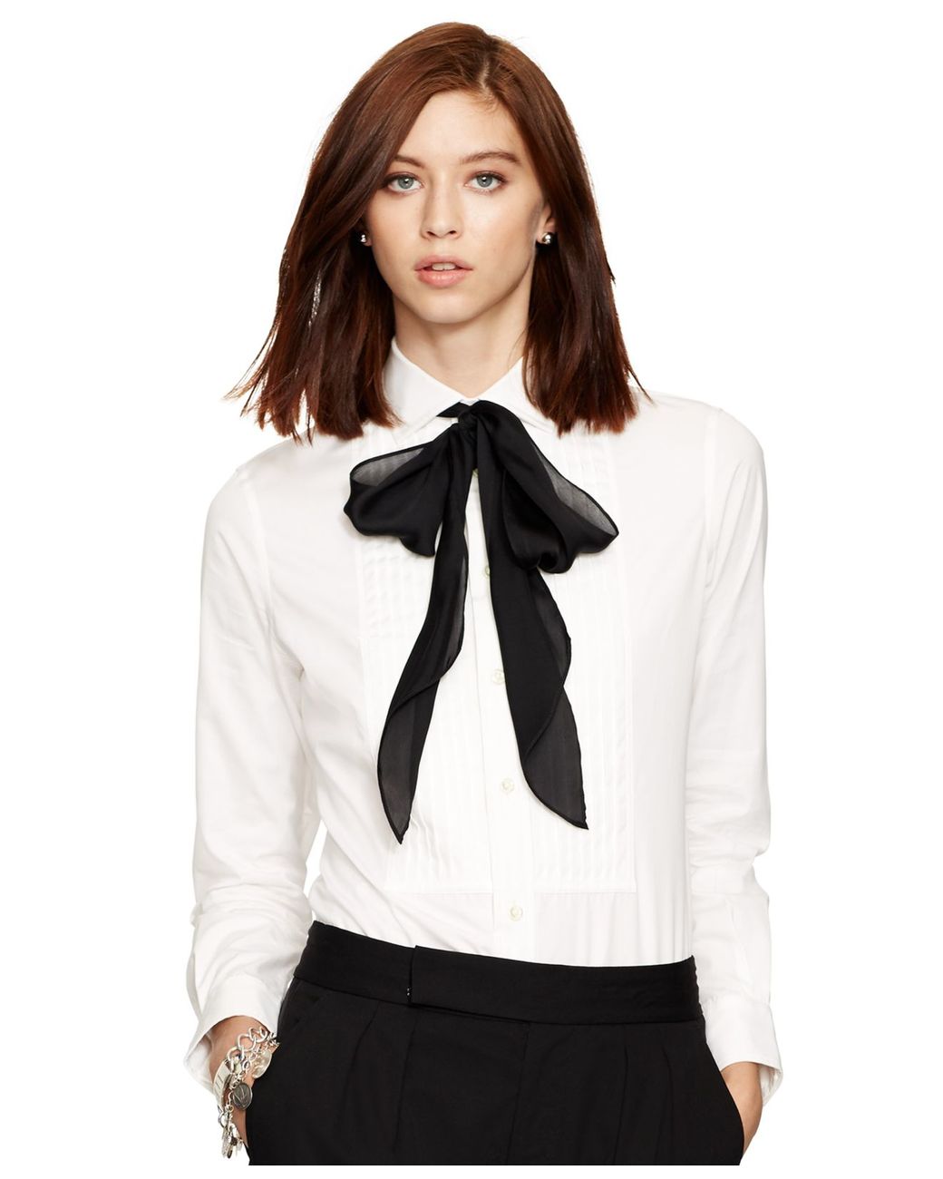 Ralph lauren womens tuxedo shirt sales