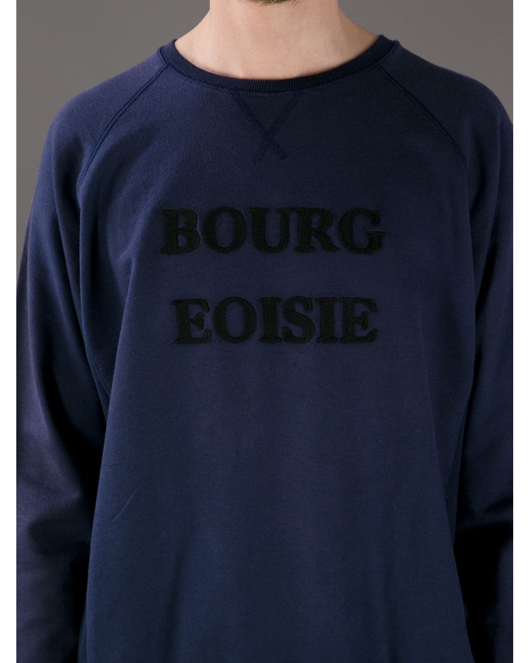 Soulland Bourgeoisie Applique Sweatshirt in Blue for Men | Lyst