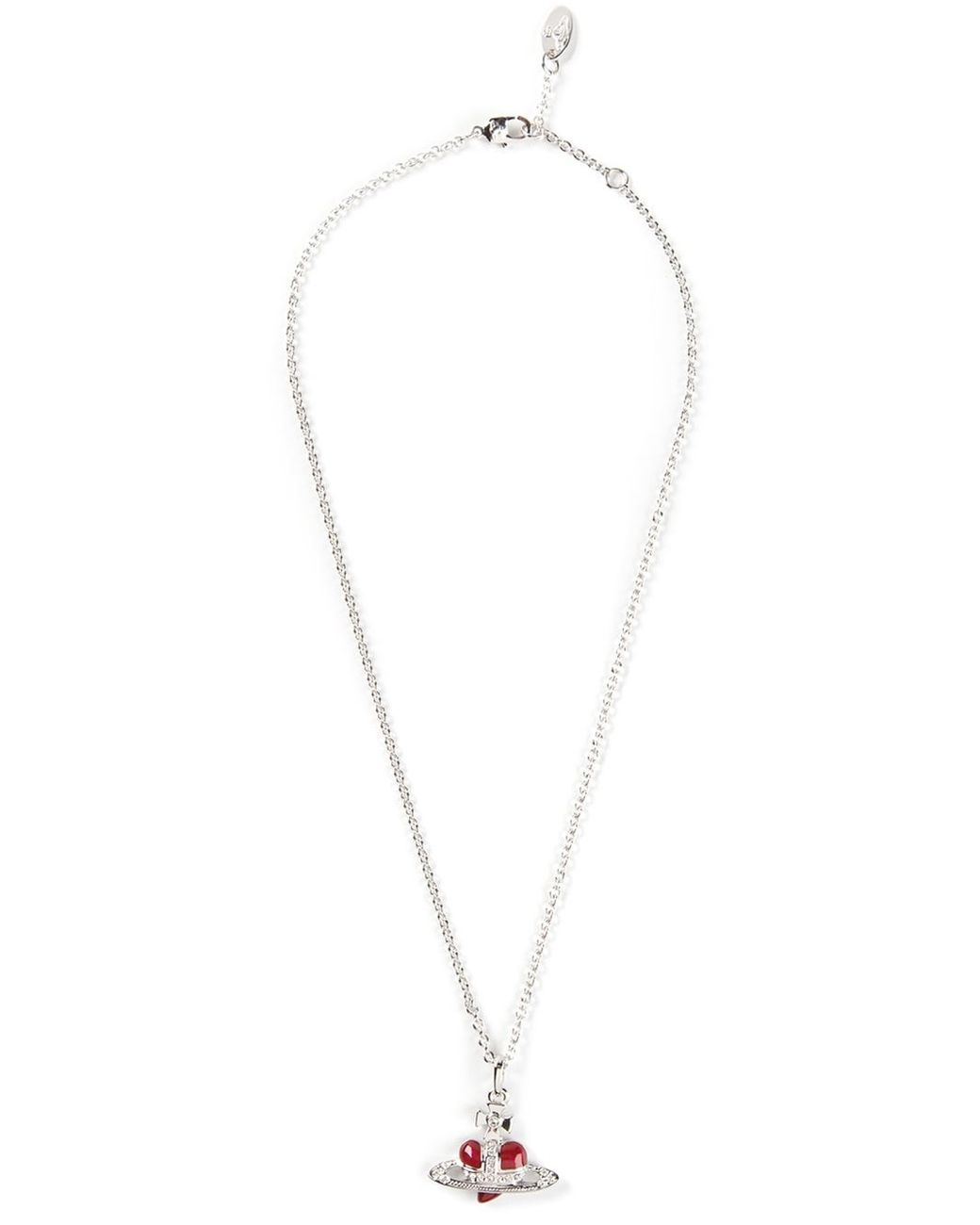 Vivienne Westwood Heart Orb Necklace in Metallic (Red) Lyst