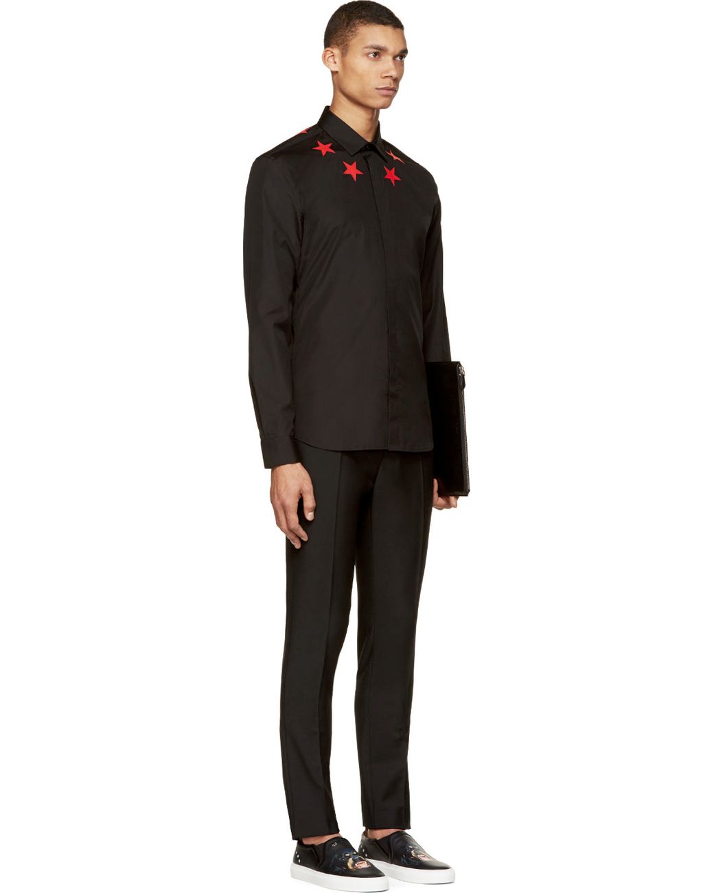 Givenchy Black And Red Star Printed Button up Shirt for Men Lyst