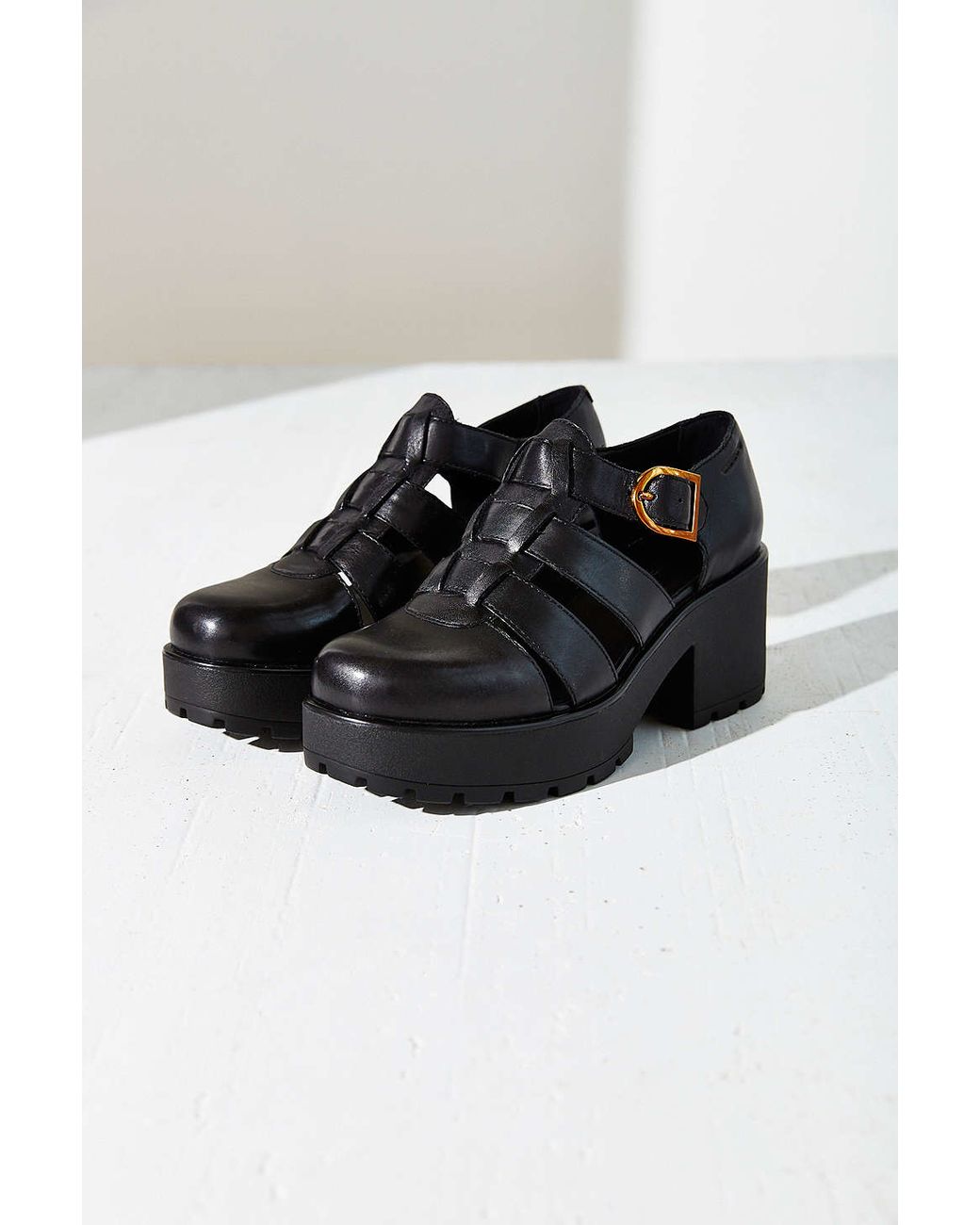 Vagabond Shoemakers Dioon Fisherman Platform Heel in Black | Lyst