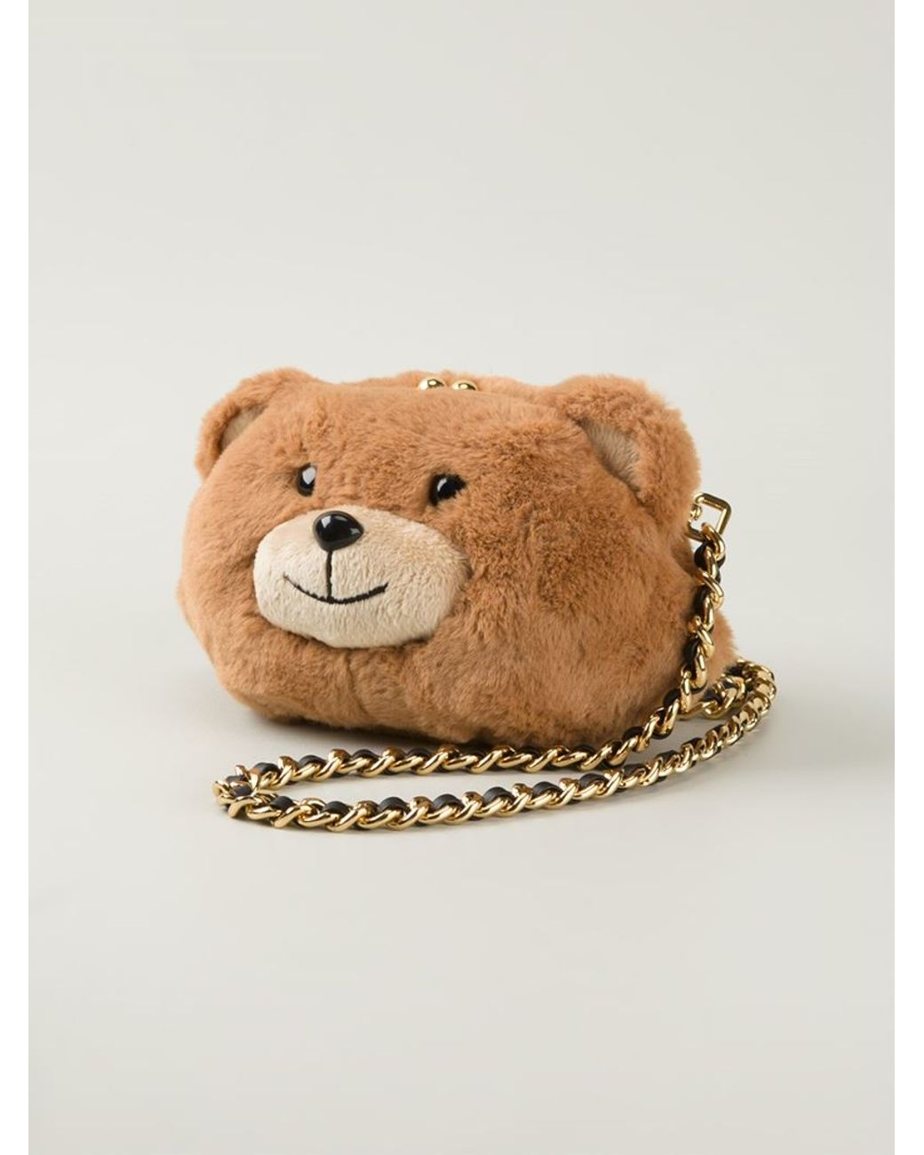 Moschino Plush Teddy Bear Cross-Body Bag in Brown | Lyst