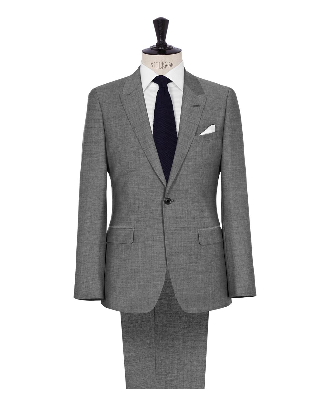 one button peak lapel tuxedo