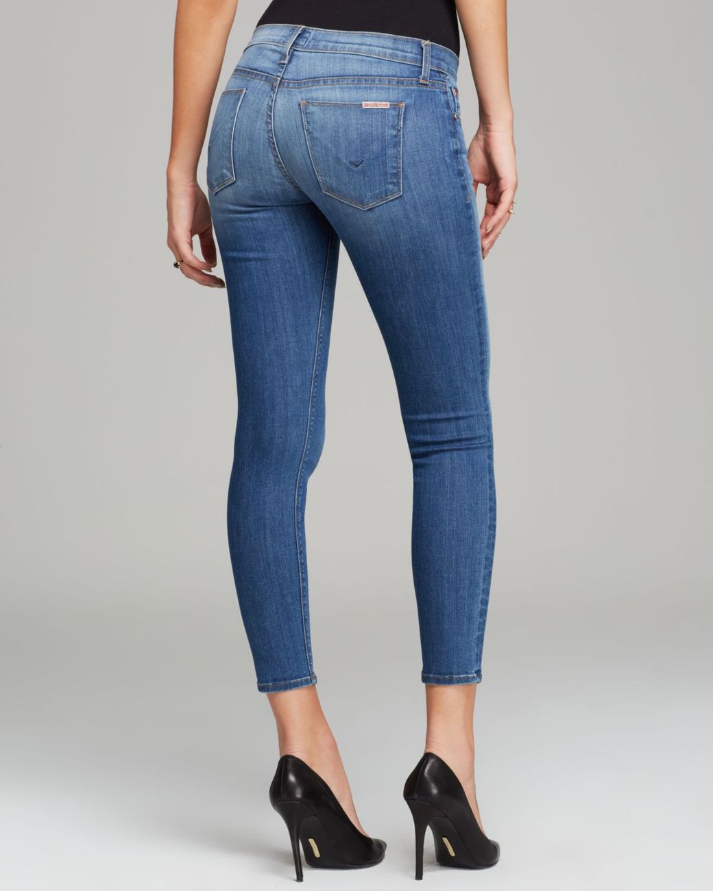Hudson Jeans Jeans - Krista Super Skinny Crop In Worship Me in Blue | Lyst