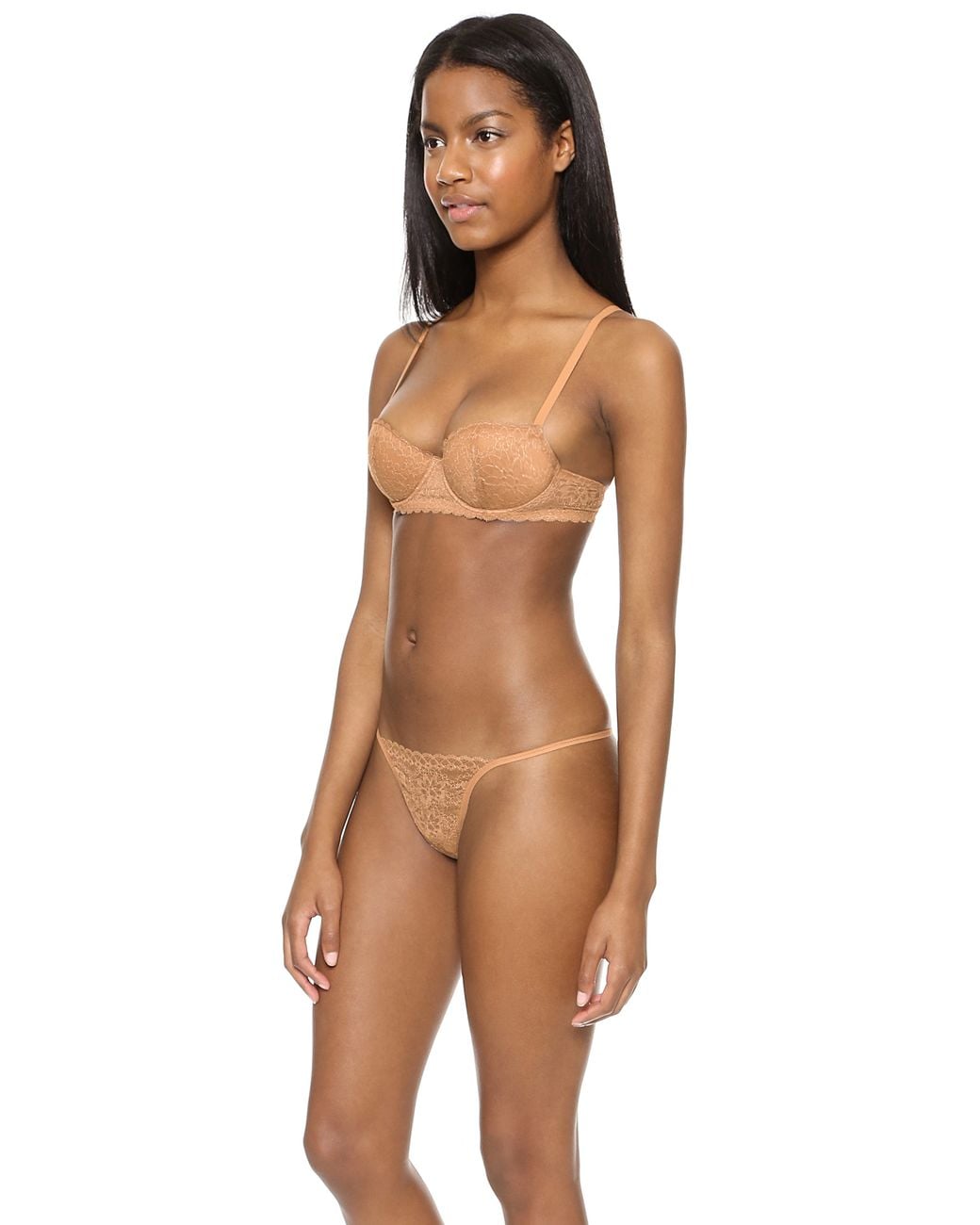 Bas La Perla BAS UP 13 Den - Taille S (8,5-9), Couleur Nude/orange, Neufs Avec étiquettes