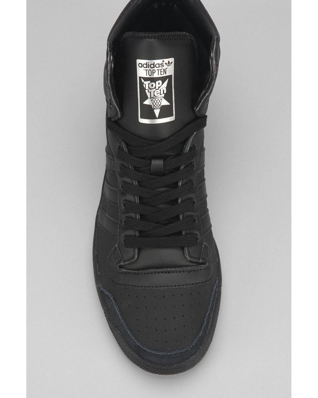 adidas Originals Top 10 High-Top Sneaker Black for Men | Lyst