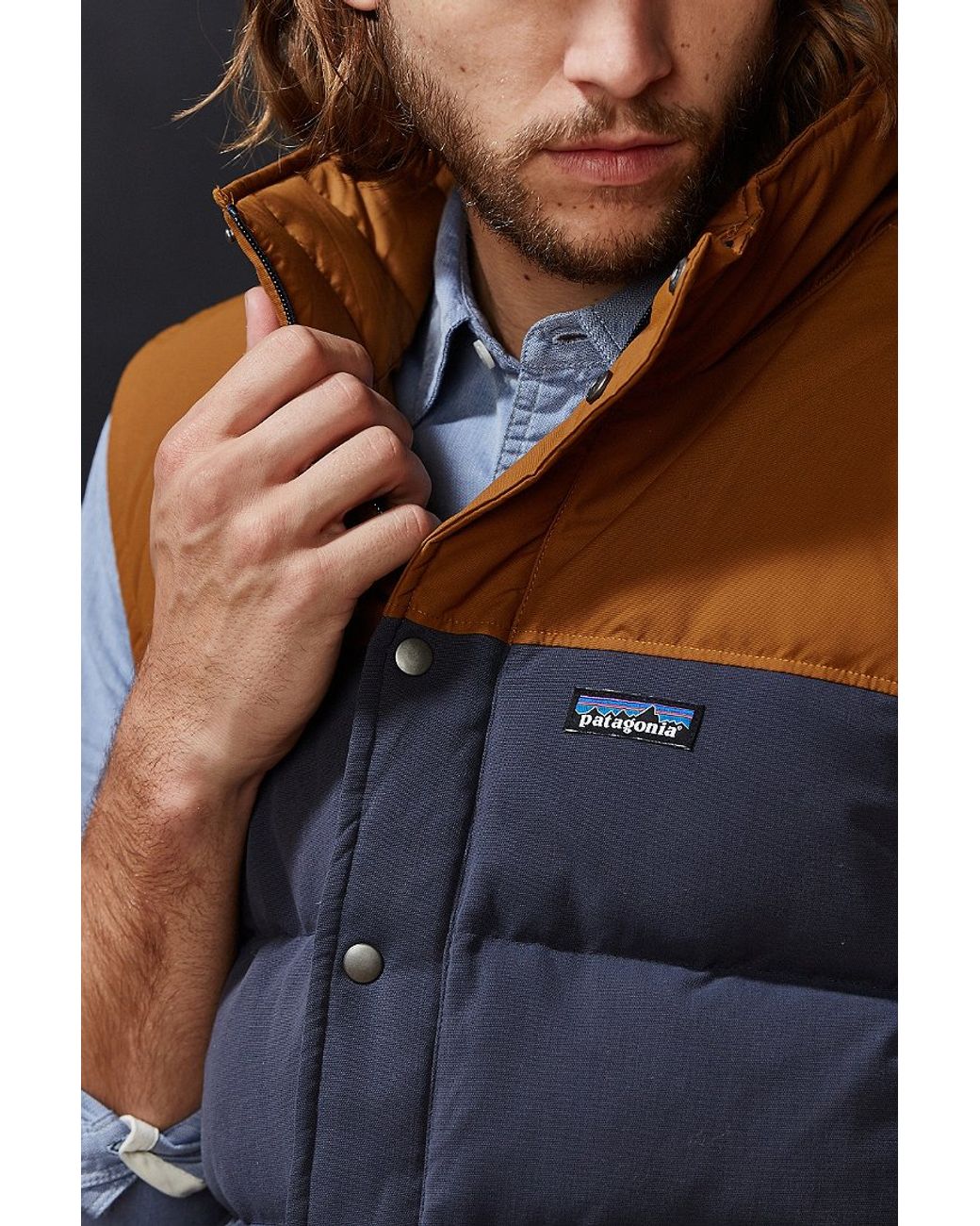 Patagonia bivy vest smolder blue sales