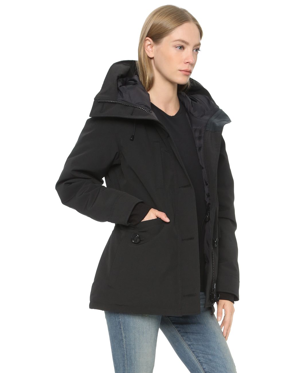 Canada Goose Rideau Parka in Black | Lyst