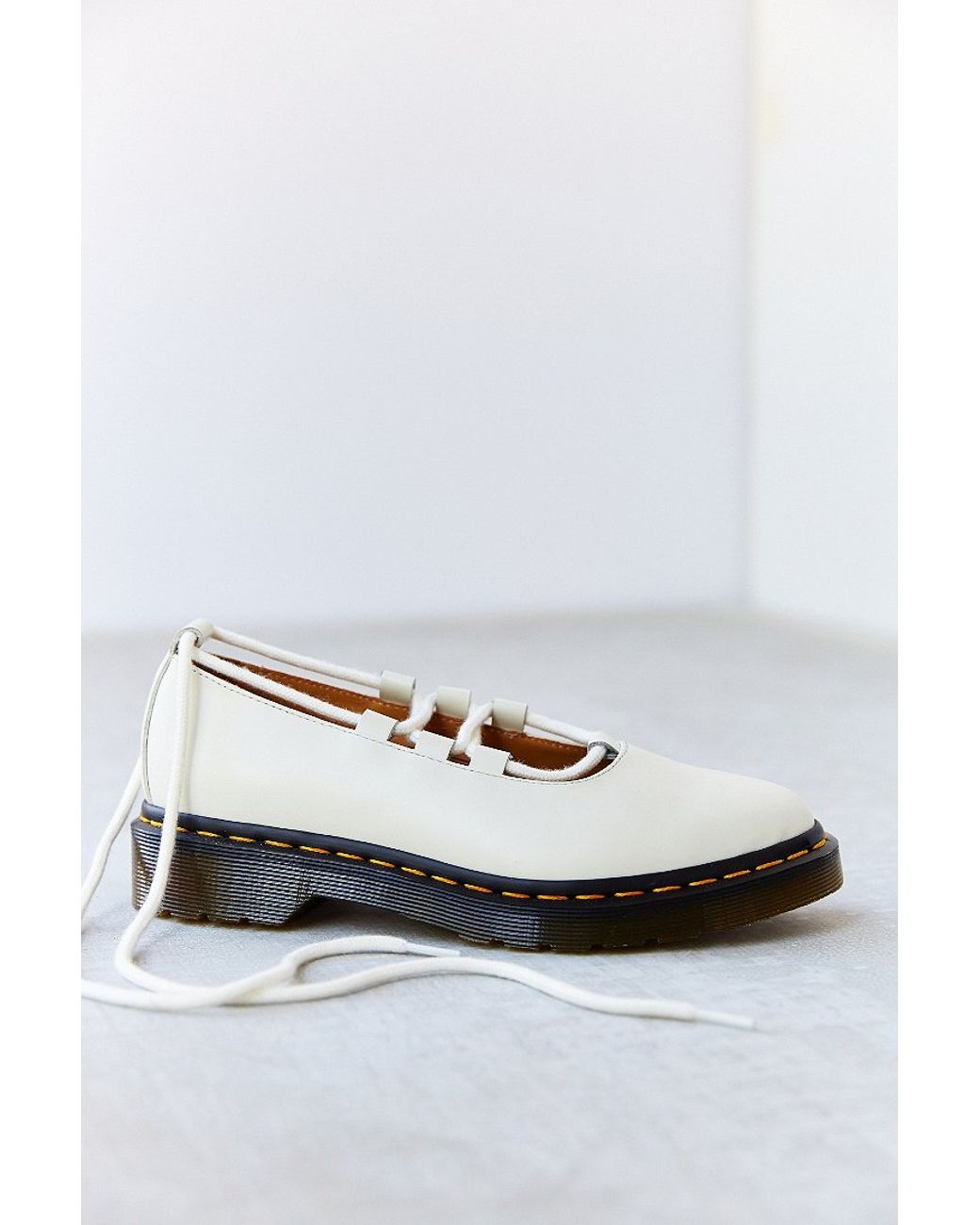 Dr. Elphie Lace-Up Ballet Shoe in White Lyst