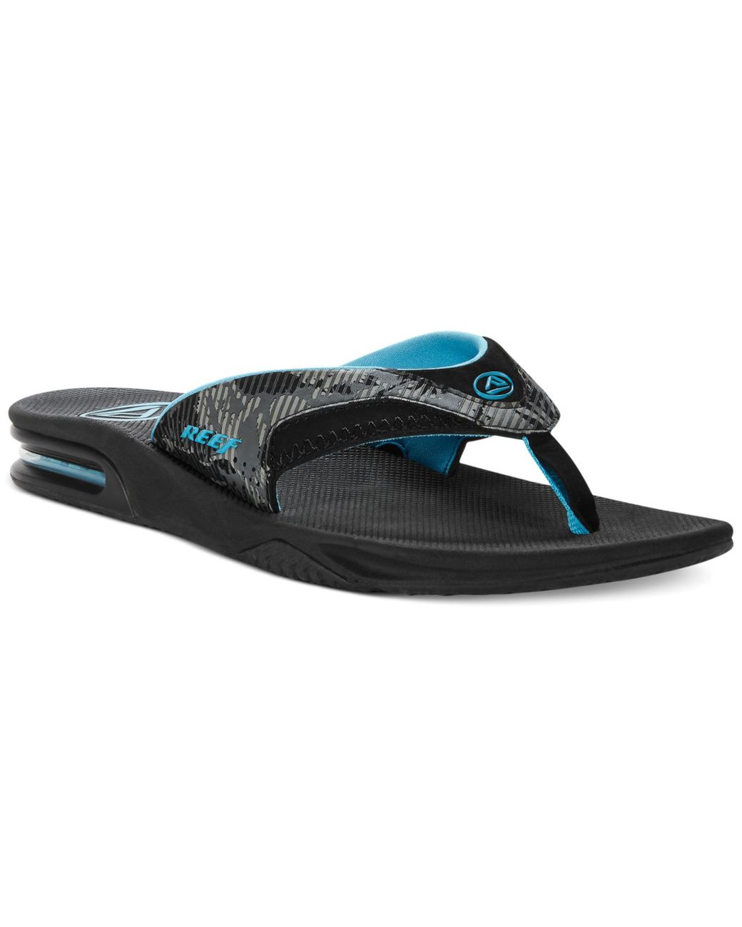 Reef Fanning Print Camo Thong Sandals in Black for Men | Lyst