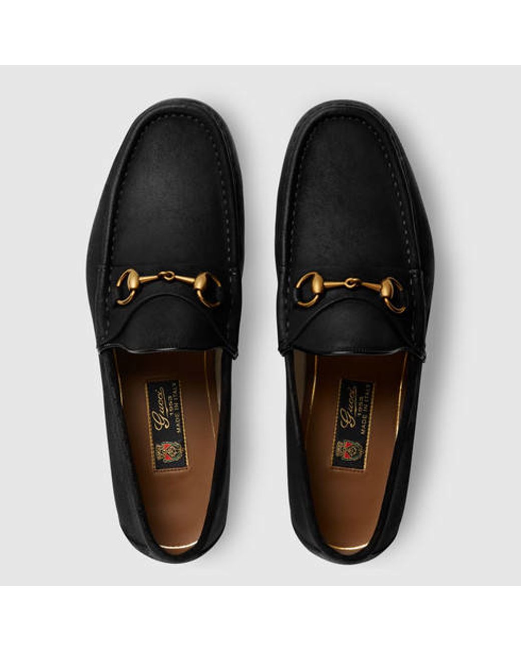 Gucci black suede horsebit deals loafers