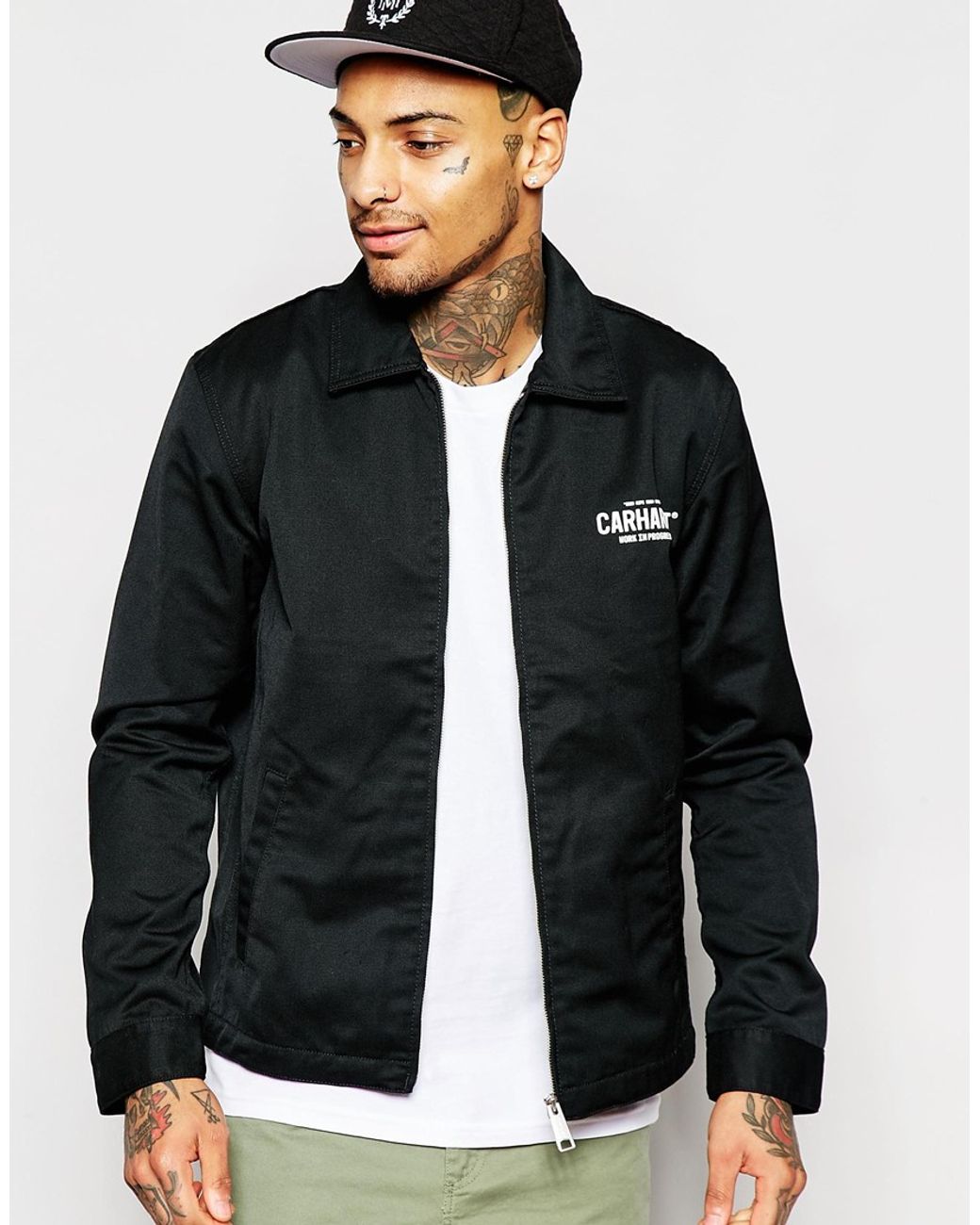 Carhartt WIP Modular Coach Jacket With Back Print in Black for Men | Lyst