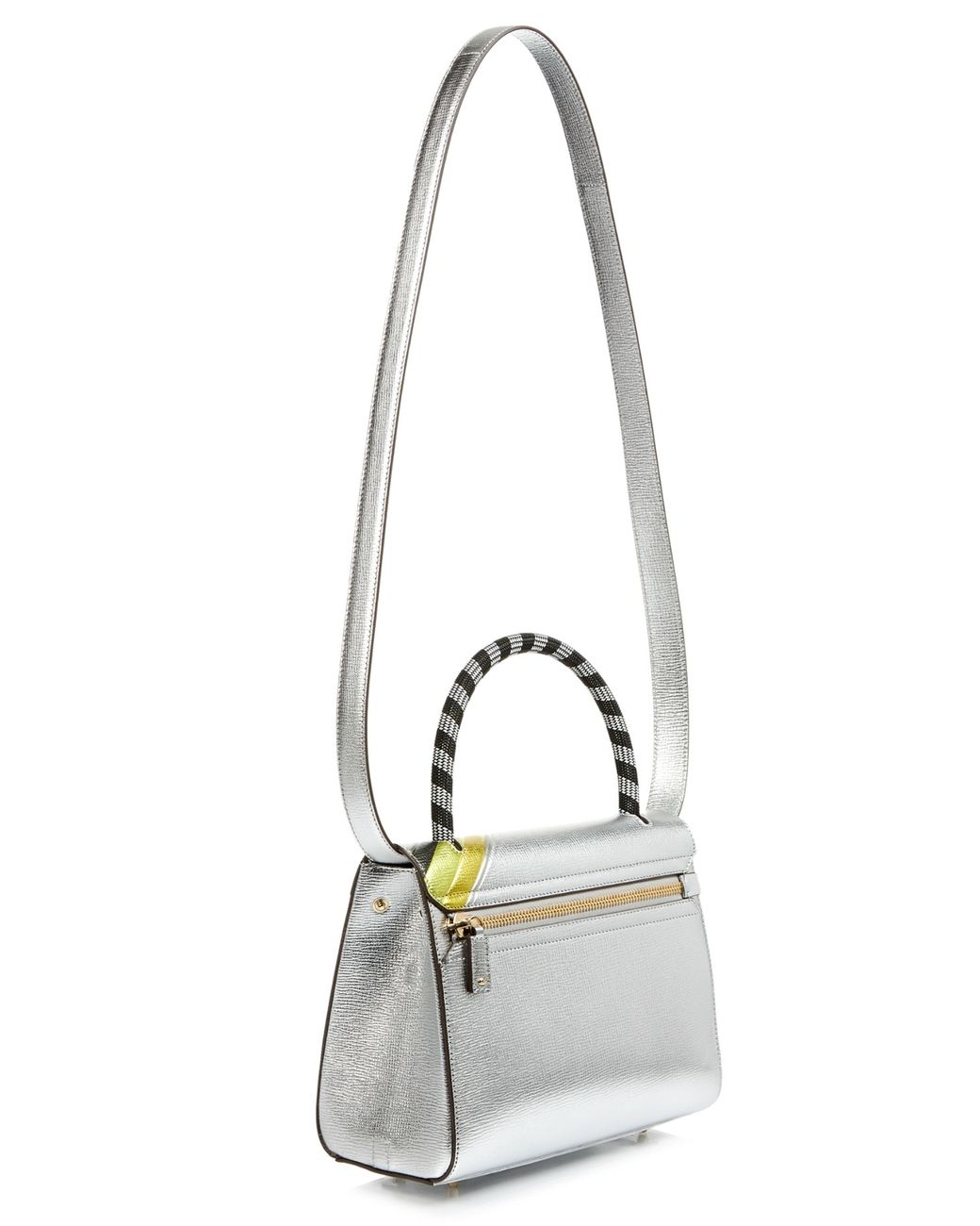 Anya Hindmarch Lightning-bolt Bathurst Small Leather Bag in Gray