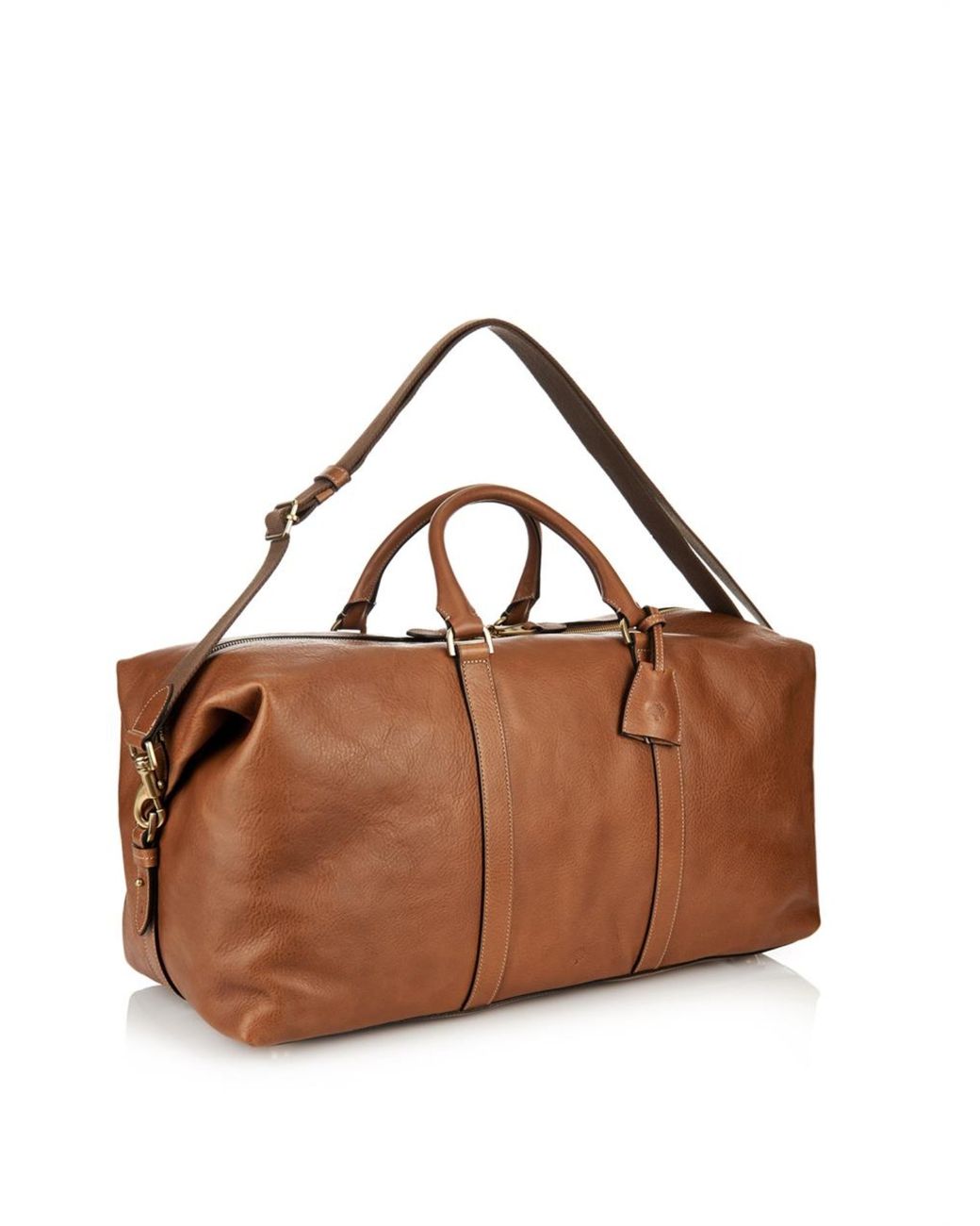 Mulberry Clipper Leather Weekend Bag in Brown for Men | Lyst