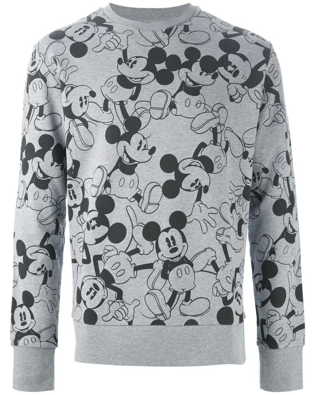 Iceberg Mickey Mouse Print Sweatshirt in Grey (Gray) for Men Lyst