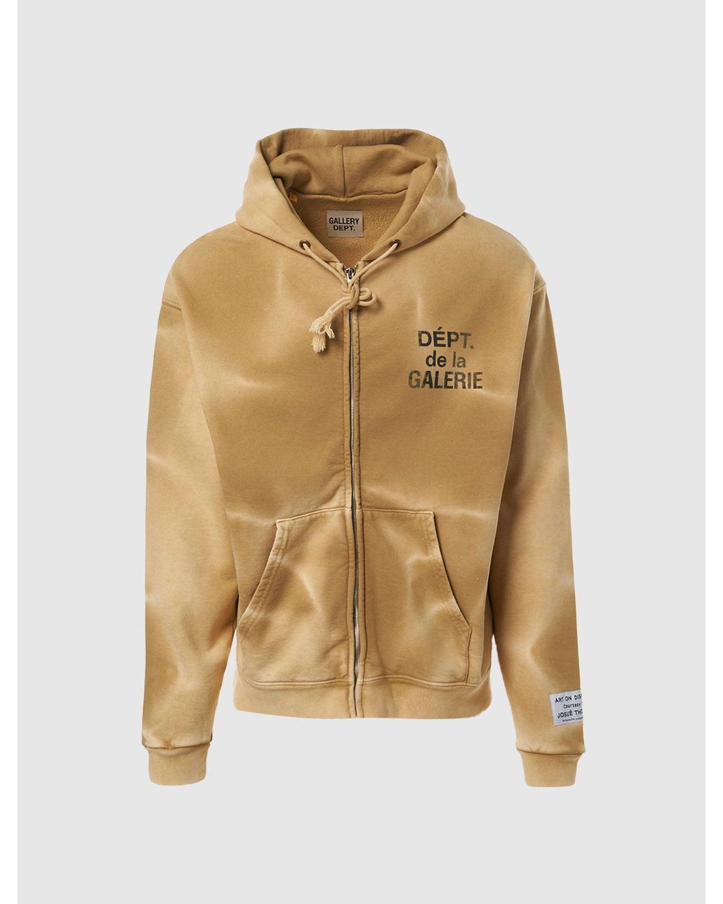 GALLERY DEPT. French Zip Hoodie in Natural for Men | Lyst