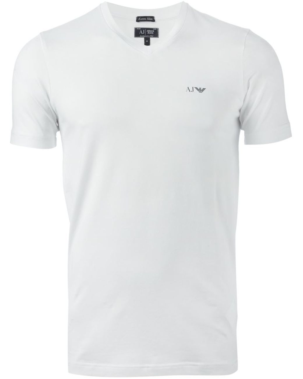 Armani Jeans V-Neck T-Shirt White for Men | Lyst