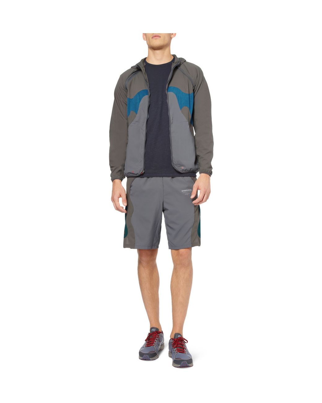 Nike Gyakusou Slub Jersey Running Shorts in Gray for Men | Lyst