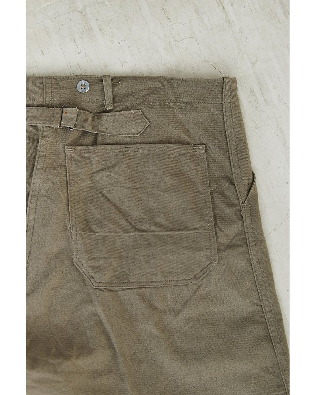 Urban Renewal Vintage Swedish Buckle Back Pant in Brown for Urban Renewal Vintage Swedish Buckle Back Pant in Brown for