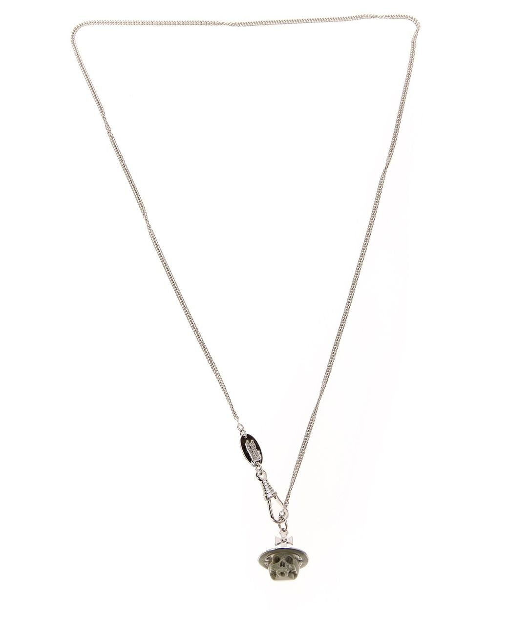 Vivienne westwood online blue skull necklace