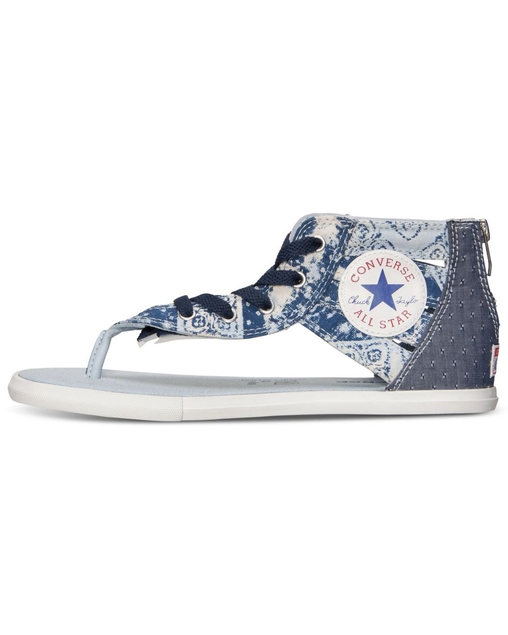 Converse Women's Chuck Taylor Gladiator Thong Sandals From Finish Line in  Blue | Lyst