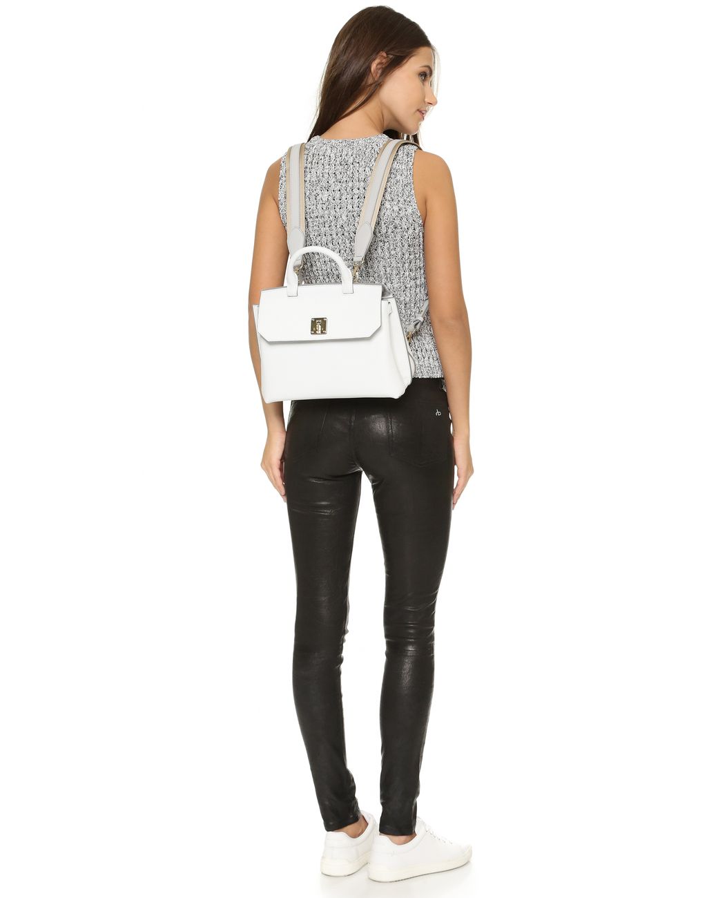 MCM Milla Backpack in White Lyst