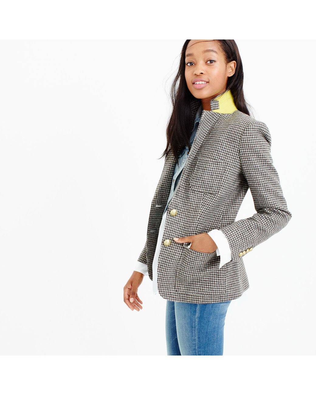 J.Crew Felt Petite Rhodes Blazer In 