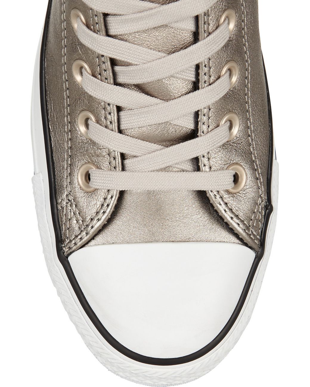 Converse Chuck Taylor All Star Tri Zip Leather High-Top Sneakers in  Metallic | Lyst