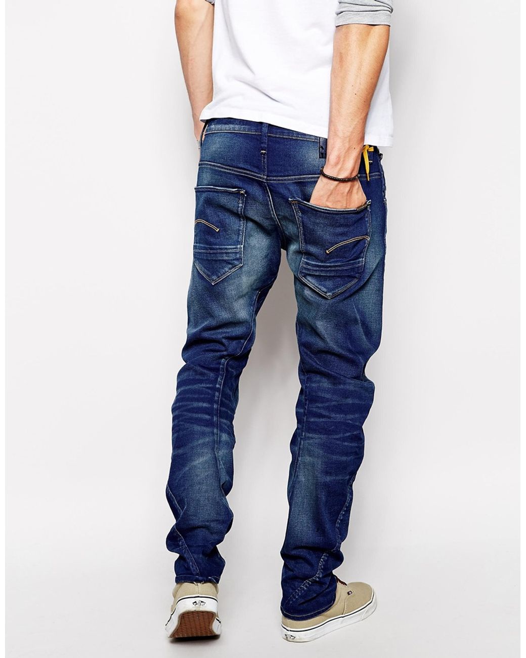 G-Star RAW G Star Jeans Arc 3D Slim Fit Firro Medium Aged in Blue for Men |  Lyst