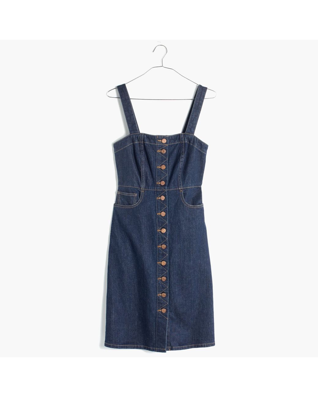 Madewell Denim Overall Dress In Matilda Wash in Blue | Lyst UK
