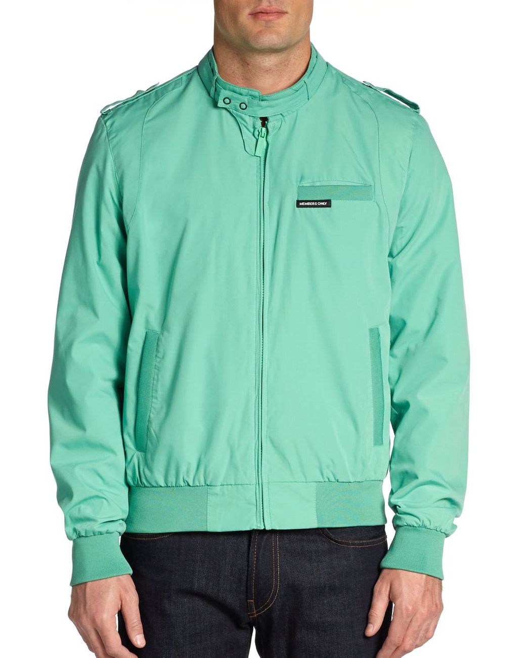 Teal members top only jacket