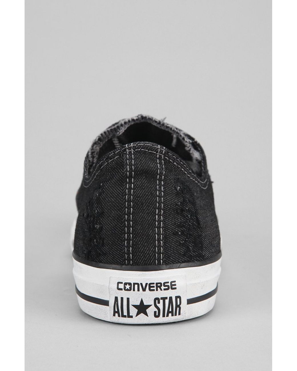 Converse Chuck Taylor All Star Denim Lowtop Mens Sneaker in Black for Men |  Lyst