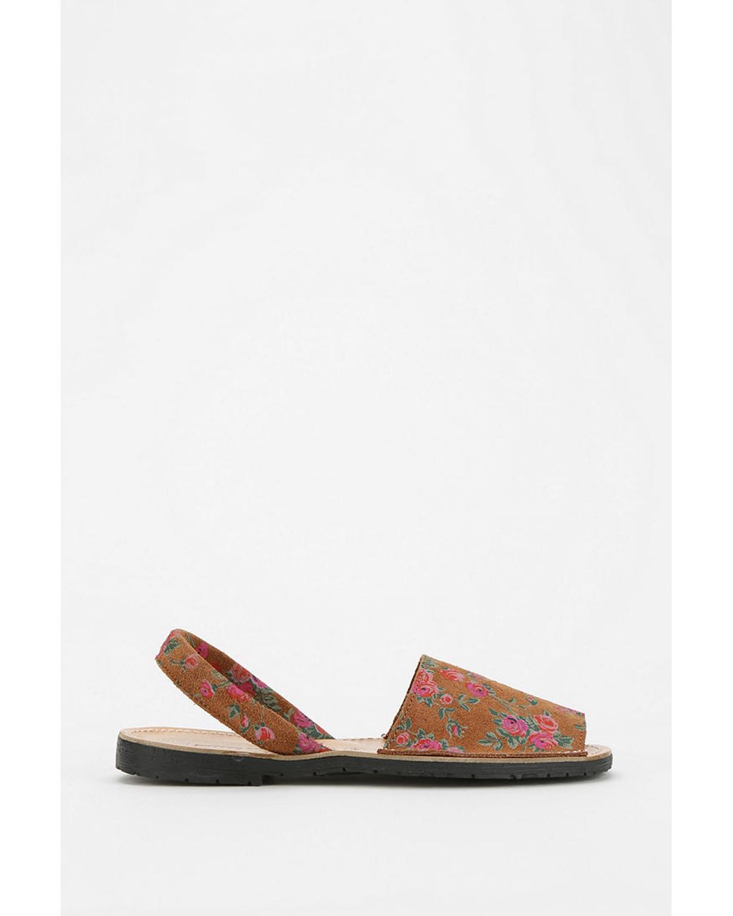 Jeffrey Campbell Floral Avarca Sandal in Brown | Lyst