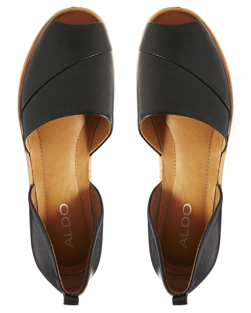 granske Indirekte skuffet ALDO Black Peep Toe Flat Shoes | Lyst