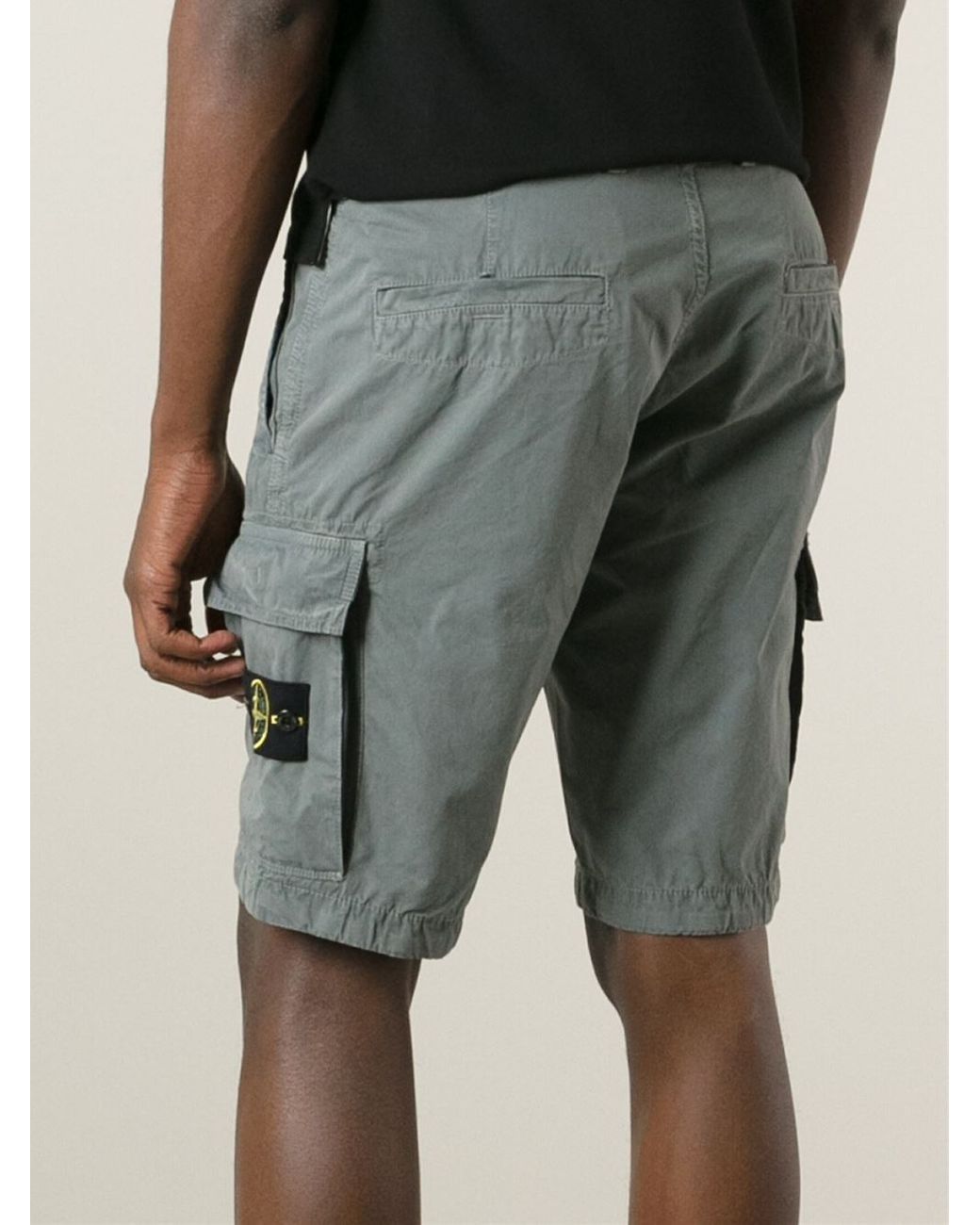 Stone Island Cargo Shorts in Grey for Men | Lyst UK
