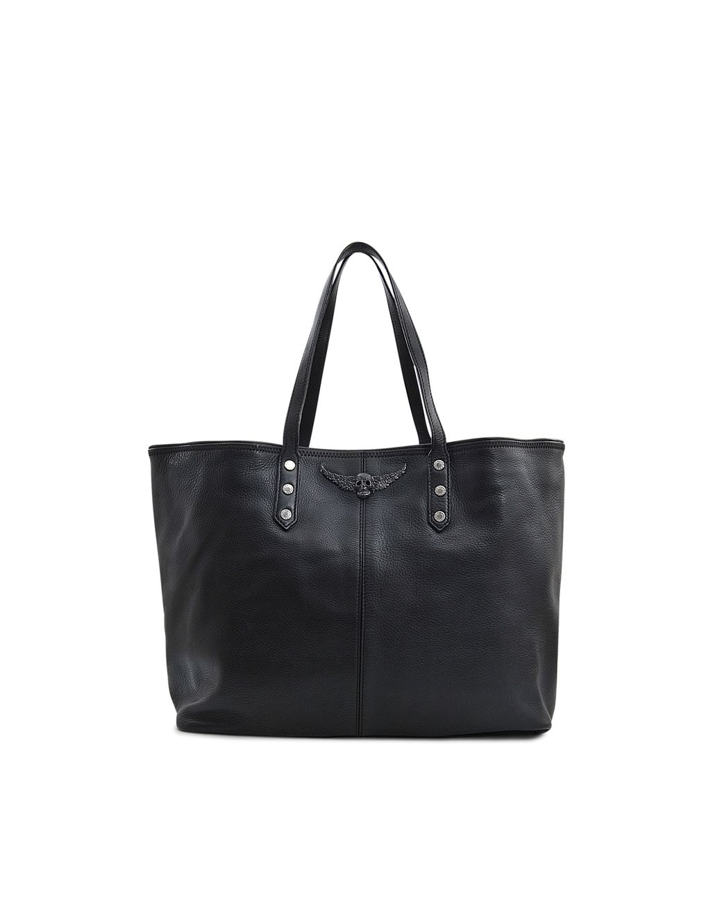 Zadig & Voltaire Mick Leather Tote in Black | Lyst